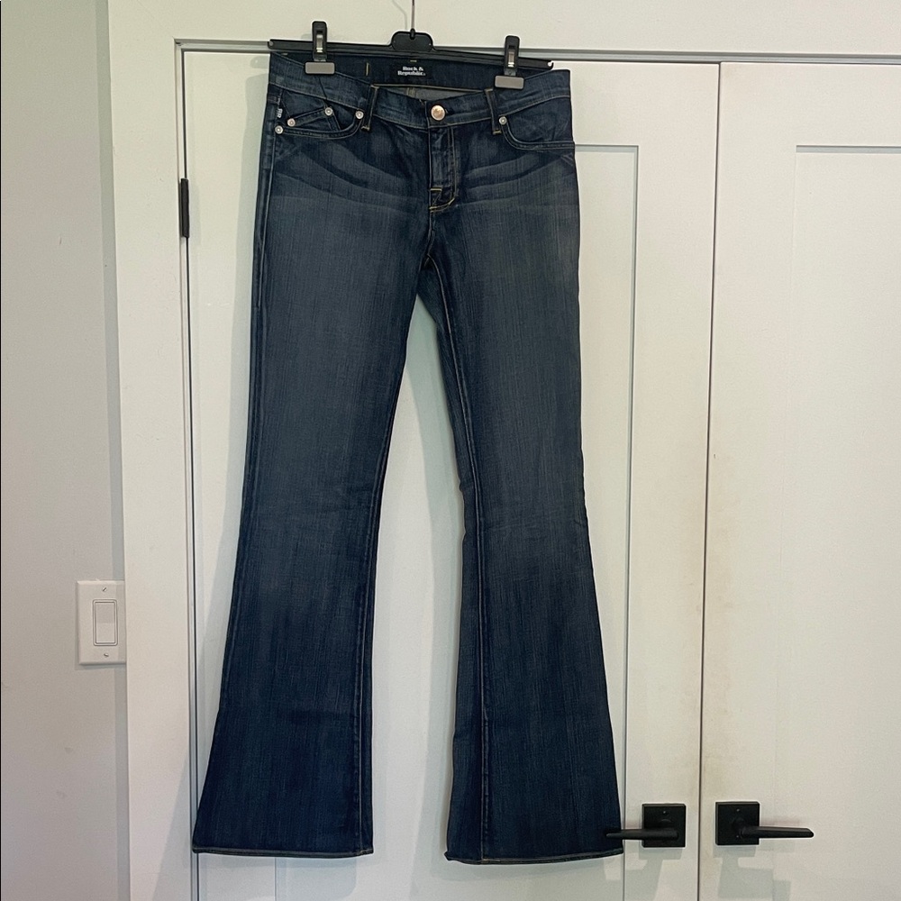 Rock & Republic Jeans Dark Blue Flare Leg Denim